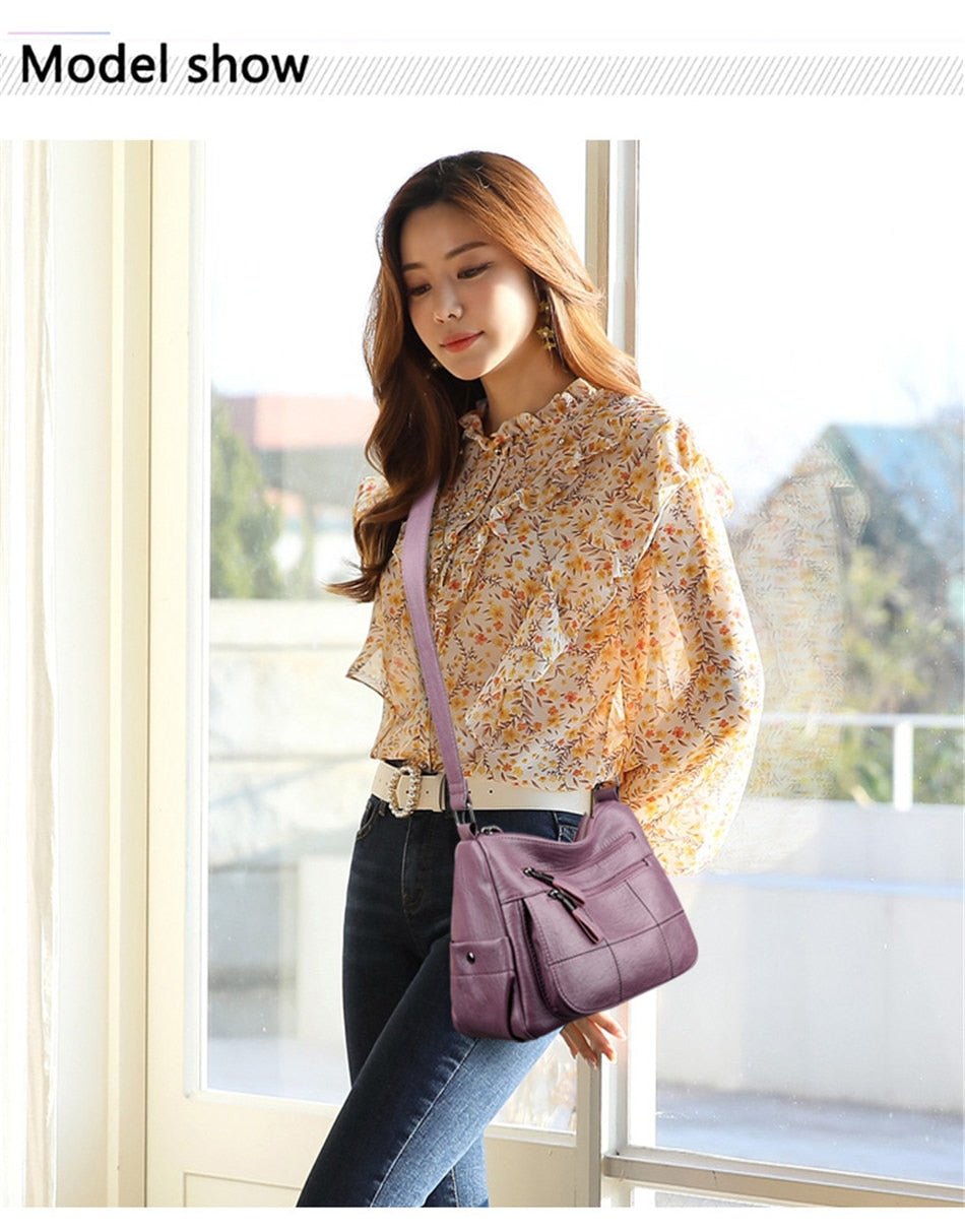 LANYIBAIGE Leather Luxury Ladies Designer Shoulder Crossbody Bags