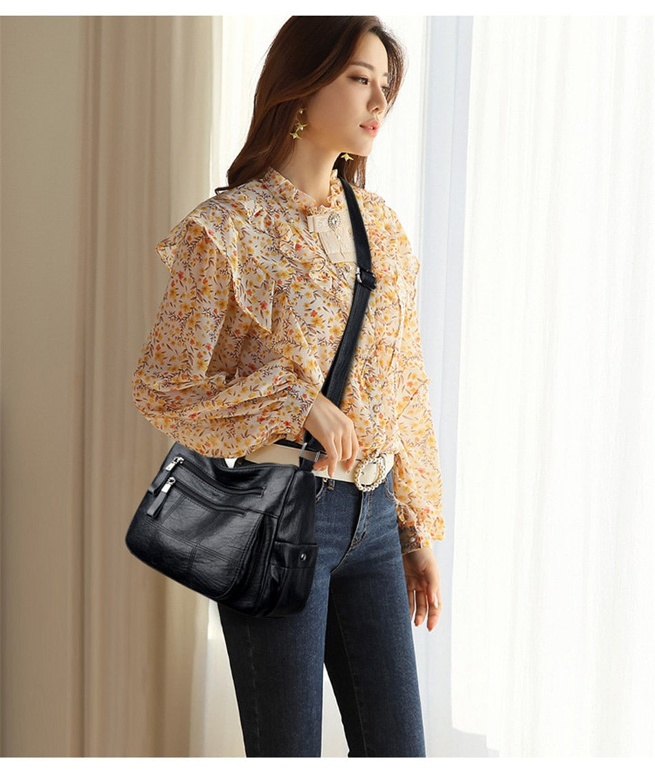 LANYIBAIGE Leather Luxury Ladies Designer Shoulder Crossbody Bags