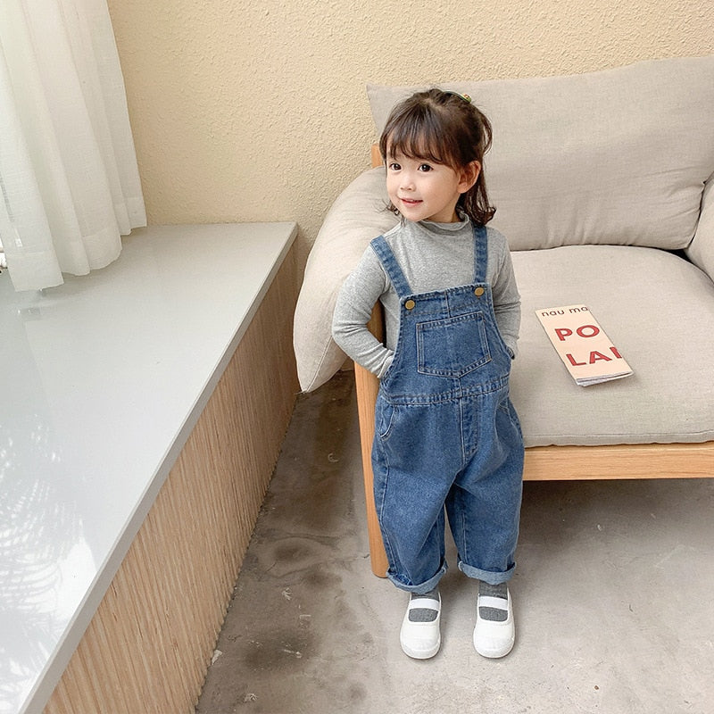 Lokedike Baby Girls and Boys Strap Loose Korean Style Overall