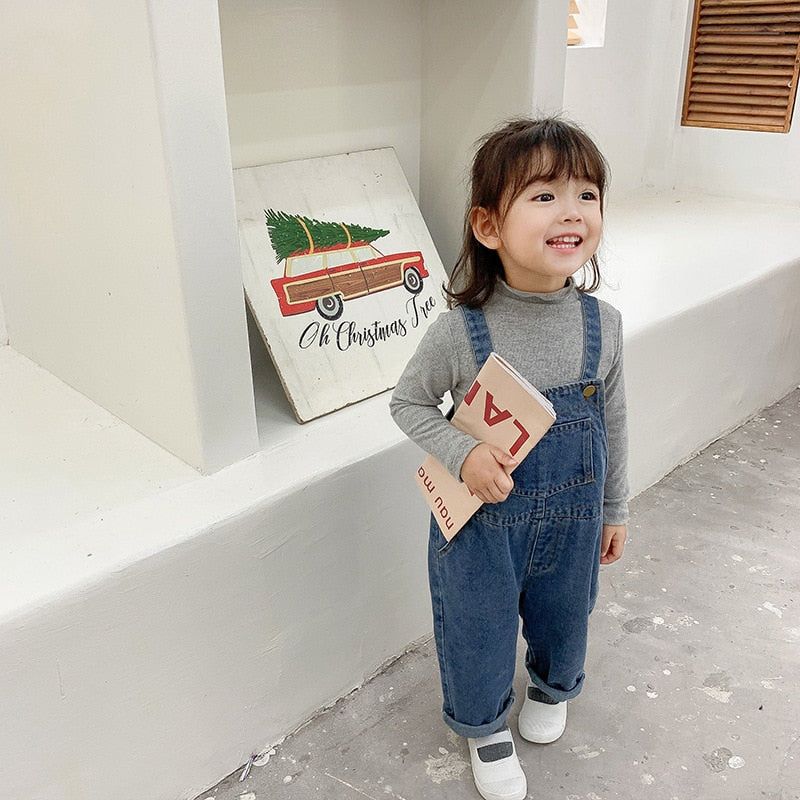 Lokedike Baby Girls and Boys Strap Loose Korean Style Overall