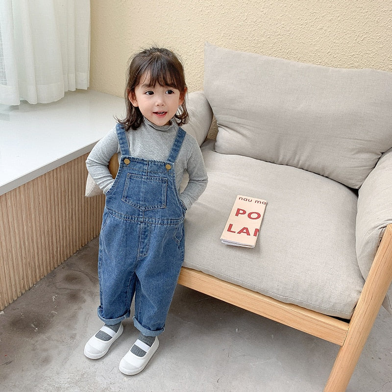Lokedike Baby Girls and Boys Strap Loose Korean Style Overall