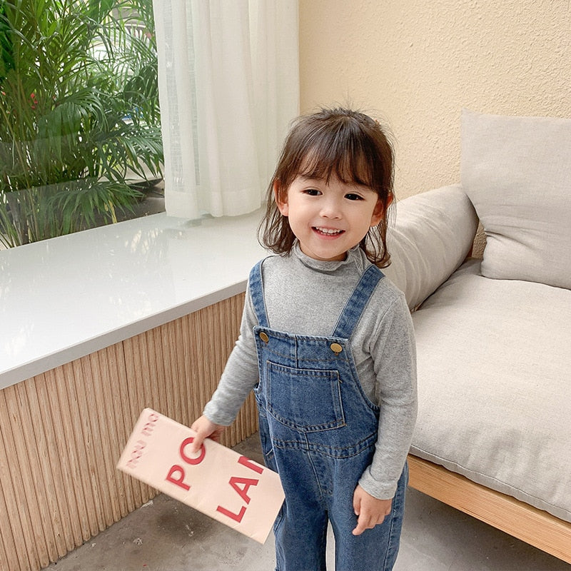 Lokedike Baby Girls and Boys Strap Loose Korean Style Overall
