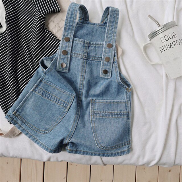 C2C Childrens Loose Boys & Girls Jeans Jumpsuit