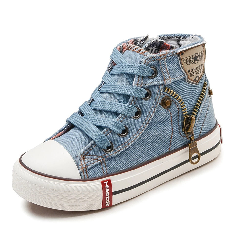 Sneakers Kids Boys Sports Running Shoes Breathable Denim