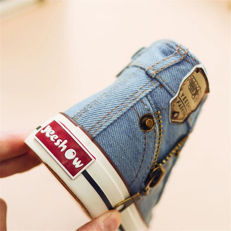 Sneakers Kids Boys Sports Running Shoes Breathable Denim
