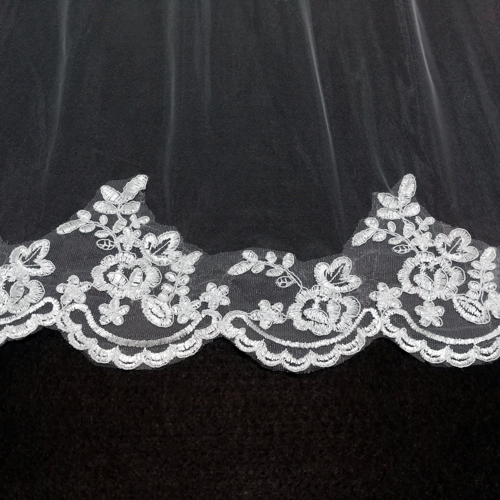 C2C Mall-Cathedral Wedding Long Edge Bridal Veil