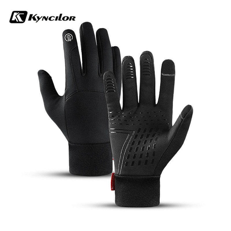 Touch Waterproof & Windproof Outdoor Sports Warm Thermal Fleece Running Ski Gloves