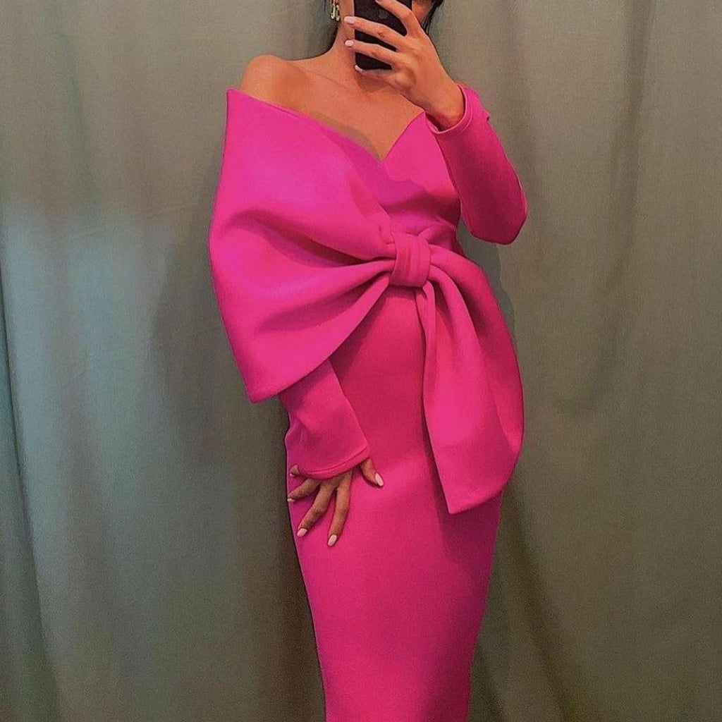 C2C Women Strapless Classy Ladies Evening Occasion Dress