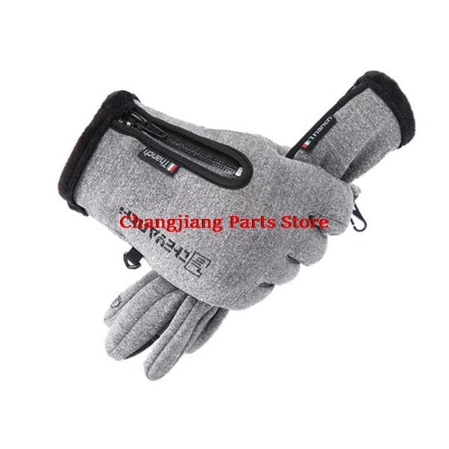 C2C Outdoor Winter Gloves Waterproof Moto Thermal Fleece Lined Resistant Touch Screen Non-slip Motorbike Riding