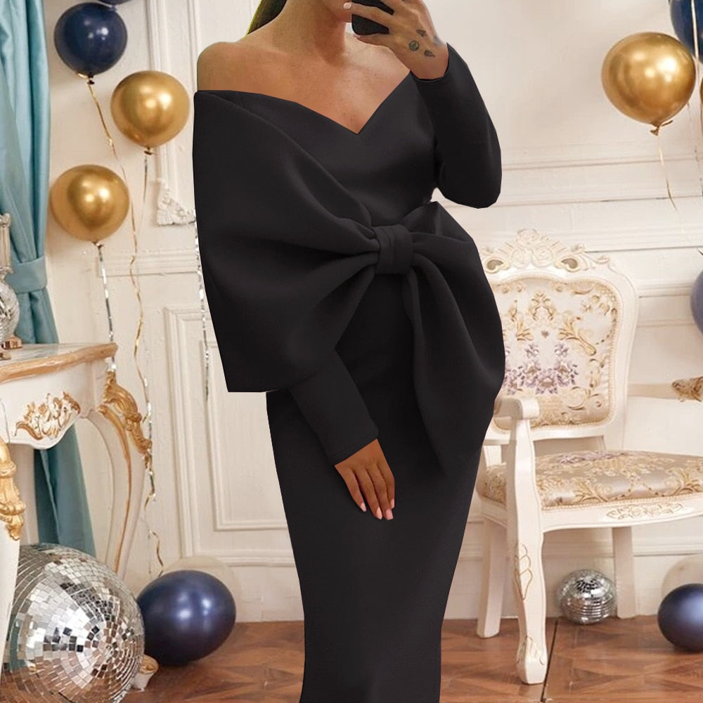 C2C Women Strapless Classy Ladies Evening Occasion Dress