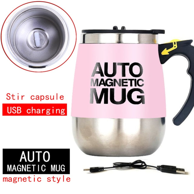 C2C Automatic Self Stirring Magnetic Creative Stainless Steel Mixing Cup