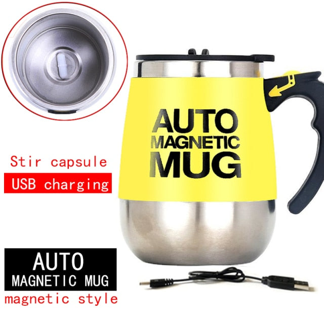 C2C Automatic Self Stirring Magnetic Creative Stainless Steel Mixing Cup