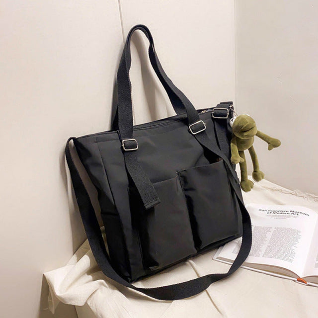 Female Bag Shoppers Simple Fashion Zipper Handbags Shoulder Waterproof Large Capacity Tote Bags 2021 Women&#39;s Brand Crossbody
