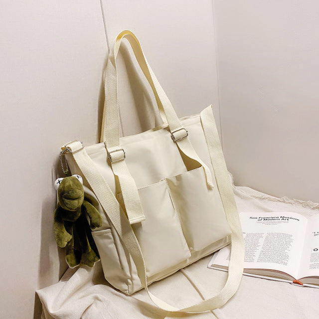 Female Bag Shoppers Simple Fashion Zipper Handbags Shoulder Waterproof Large Capacity Tote Bags 2021 Women&#39;s Brand Crossbody