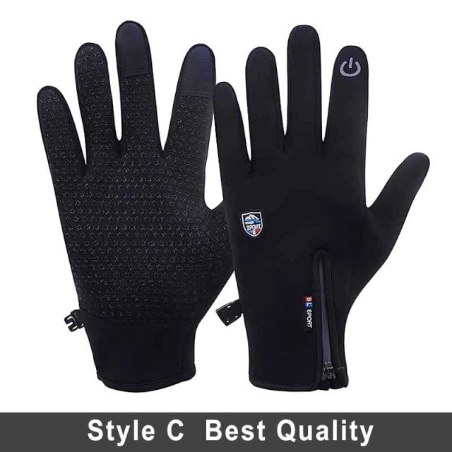 C2C Windproof Winter Warm  Snowboard & Motorcycle Riding Touch Screen Gloves