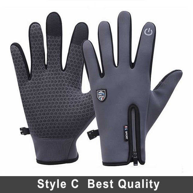 C2C Windproof Winter Warm  Snowboard & Motorcycle Riding Touch Screen Gloves