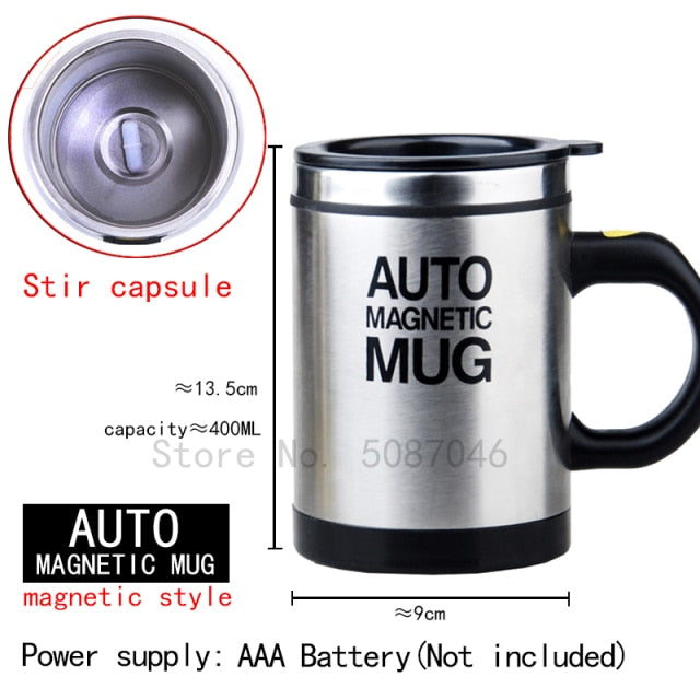 C2C Automatic Self Stirring Magnetic Creative Stainless Steel Mixing Cup