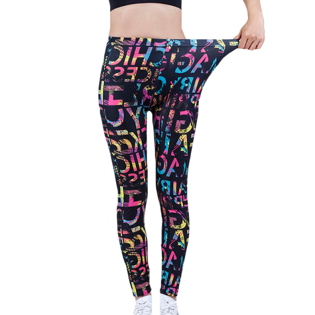 YSDNCHI 2021 Camouflage Womens for Leggins Graffiti Style Slim Stretch Trouser Army Green Leggings Deportes Pants K085