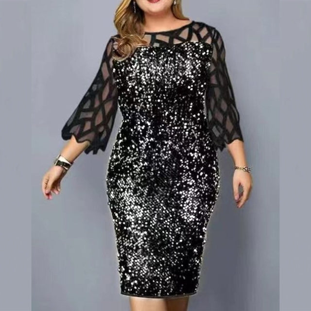 Top Quality Plus Size Gift for Mother Of The Bride Dresses Women Half Sleeve Tea Length Wedding Guest Evening Dress Party Gown