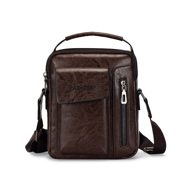 Casual Men Shoulder Bag Vintage Crossbody Bags High Quality Male Bag PU Leather Handbag Capacity Men Messenger Bags Tote Bag
