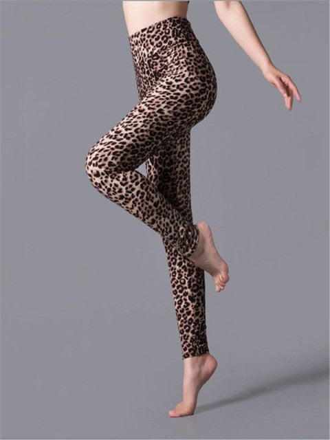 YRRETY Leggings Leopard Women Leopard Print Leggings Spring And Autumn High Elasticity Pant Leggins High Waist Elastic Legging