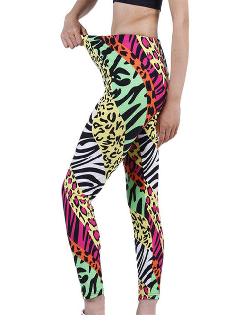 YRRETY Leggings Leopard Women Leopard Print Leggings Spring And Autumn High Elasticity Pant Leggins High Waist Elastic Legging