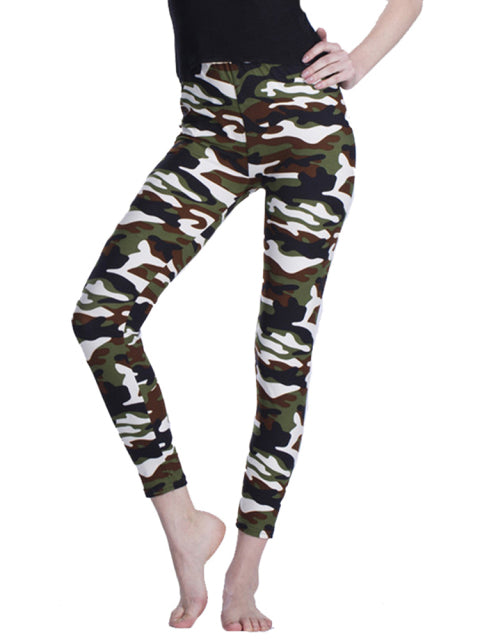 CUHAKCI Women Camouflage Leggings Fitness Military Army Green Leggings Workout Pants Sporter Skinny Adventure Leggins