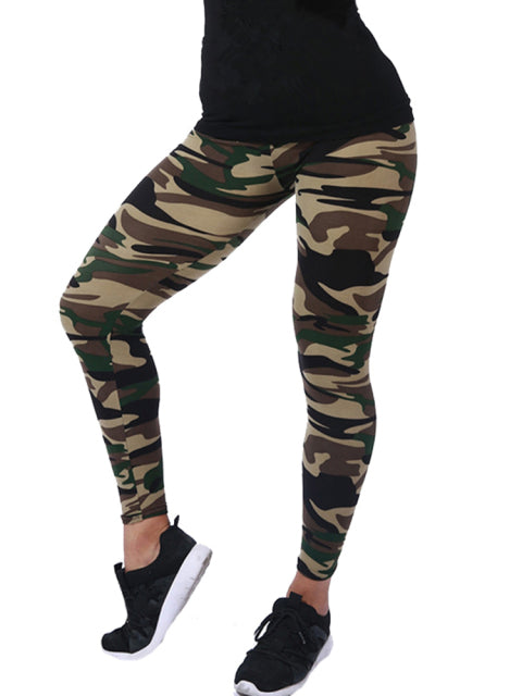 CUHAKCI Women Camouflage Leggings Fitness Military Army Green Leggings Workout Pants Sporter Skinny Adventure Leggins