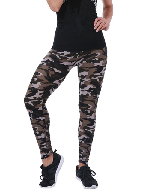 CUHAKCI Women Camouflage Leggings Fitness Military Army Green Leggings Workout Pants Sporter Skinny Adventure Leggins