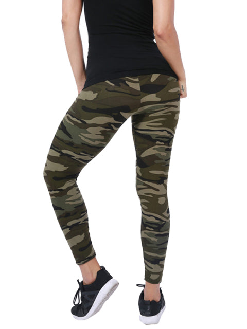CUHAKCI Women Camouflage Leggings Fitness Military Army Green Leggings Workout Pants Sporter Skinny Adventure Leggins