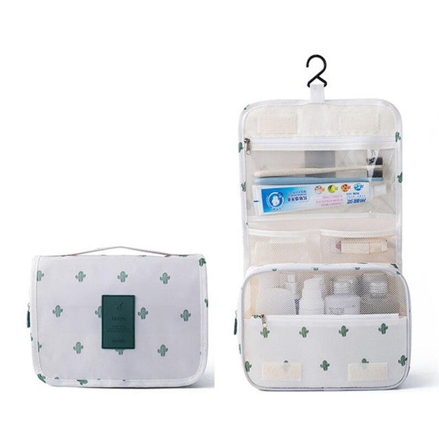 Hook Makeup Bags Women Travel Cosmetic Wash Pouch Waterproof Toiletries Storage Bag Ladies Neceser Make Up Organizer Beauty Bag