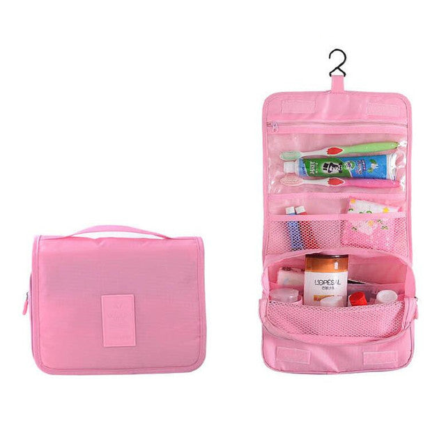Hook Makeup Bags Women Travel Cosmetic Wash Pouch Waterproof Toiletries Storage Bag Ladies Neceser Make Up Organizer Beauty Bag