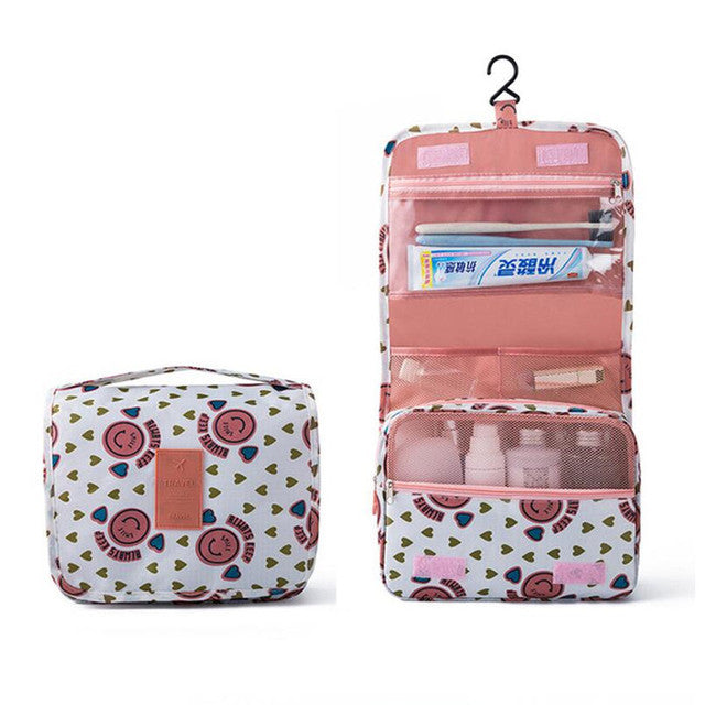 Hook Makeup Bags Women Travel Cosmetic Wash Pouch Waterproof Toiletries Storage Bag Ladies Neceser Make Up Organizer Beauty Bag