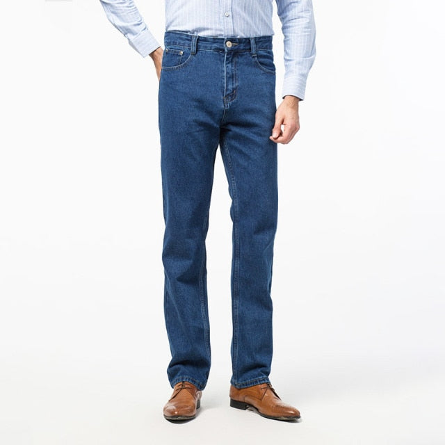 Mens Classic Regular Fit Denim Jeans