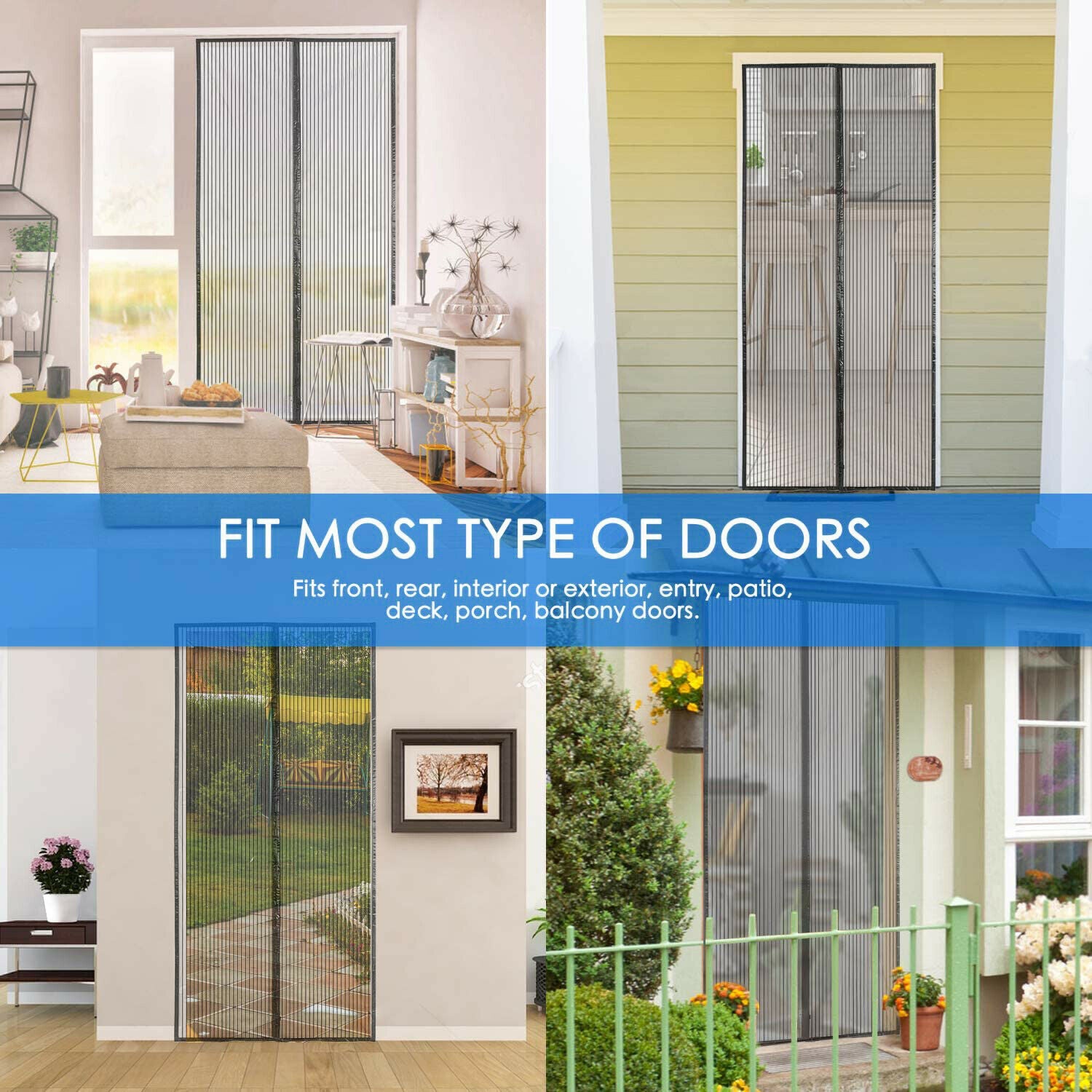 C2C Magnetic Mosquito Screen Door